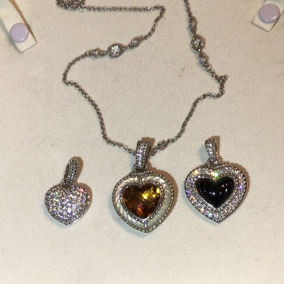 JUDITH RIPKA CITRINE & MOP X~LG ENHANCER/PENDANT - Picture 6 of 11